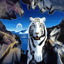 White tiger scene avatar