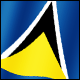 3D Saint Lucia Flag avatar