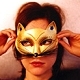 gold cat mask avatar