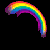 Swirly rainbow avatar