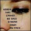 Tears streaming avatar